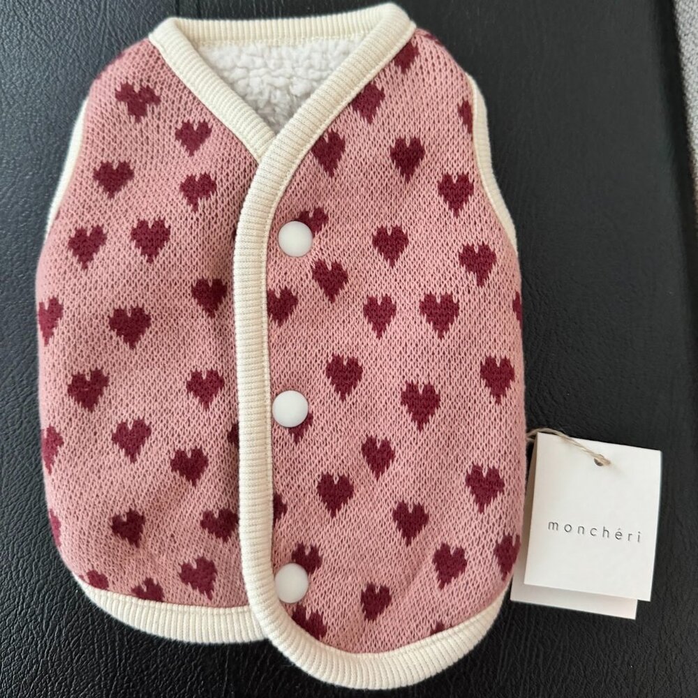 Cute fleece reversible dog vest!